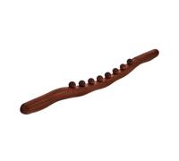 Healvian Palo de Masaje de Madera Diseño de 8 Cuentas para Técnica Gua Sha, Herramienta Portátil para Esculpir el Cuerpo y Relajación Muscular en Centros de Belleza