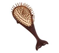 Healvian Peine Cojín de Sándalo Dorado para Calmar el Cabelludo Peine de Masaje de Sándalo Cabelludo para Masaje Capilar y Desenredar el Cabello Manos