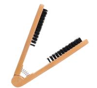 Healvian Peine De Cerdas De Jabalí Para Cabello Peine Plancha De Pelo Cepillo De Pelo Cerdas Naturales Para Alisar El Cabello y Diario Casa