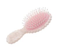 Healvian Peine de con Detalle de Perlas Falsas para Cabello Rizado Cepillo de Masaje para Cabelludo y de Cabello Grueso y Rizado