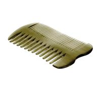 Healvian Peine de Cuerno de Buey Doble Cara Ligero para Masaje y Cuidado Diario del Cuero Cabelludo, Diseño Antiestático Profesional para Estimular el Cabello