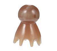 Healvian Peine de Cuerno de Yak 1 Unidad Masajeador Cuero Cabelludo Diseño Creativo de Pulpo Cuidado del Cabello para Mujeres Masajeador de Dientes Anchos Uso Diario