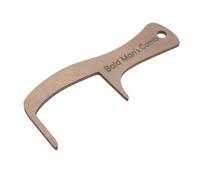 Healvian Peine de Madera sin Dientes para Hombre Calvo Herramienta de Aseo Divertida y Resistente Obsequio Original para San Valentín Cuidado Suave del Cuero Cabelludo Peine para