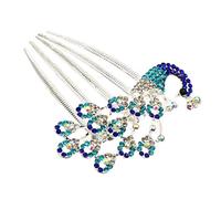 Healvian Peine De Novia Rhinestones y Diseño De Accesorio De Cabello Elegante Para Bodas y Adorno De Pelo Para Mujeres