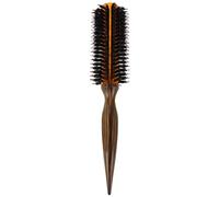 Healvian Peine Rizador Resistente Altas Temperaturas Cerdas de Jabalí y Mango de Madera para Peinar Cabello Rizado y Crear Ondas Suaves Herramienta de Peluquería para Mujeres y Hombres