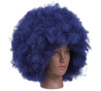 Healvian Peluca Rizada Africana para Mujer Negro Estilo Corto y Esponjoso para Fiestas de Cosplay y Uso Diario