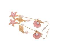 Healvian Pendientes de Concha de Mar con Artificial Elegantes Aretes Colgantes para Mujeres Perfectos para y Vacaciones de Verano