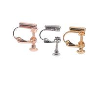 Healvian Pendientes sin Perforaciones Clip Ajustables, Convertidor de Pendientes a Clips para Orejas, 3 Pares Colores Surtidos, Material Seguro para Piel, Uso Diario y Color Aleatorio