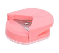 Healvian Perforadora Redondeadora de Esquinas R4 para Fotos y Papel Mini Cortadora Portátil Rosa Depósito de Residuos Herramienta de Recorte para Manualidades y Scrapbooking