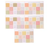 Healvian Pestañas de Índice para Biblia en Papel Resistente Diseño Cruzado Colorido 5 Hojas por Set Etiquetas para Estudio Bíblico y Organización de Libros Bíblicos