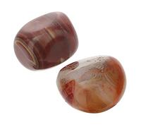 Healvian Piedras De Ágata Natural Sardonyx 2 Piezas Medianas 3-4 Cm Lisas Para Meditación Curación y Relajación Piedras Curativas Pulidas Para Terapias Alternativas y Cristales Energéticos