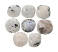 Healvian Piedras Pulidas Naturales para Aromaterapia y Manualidades, Cristal de Piedra Lunar India 2-3 Cm, 100 G, Difusor de Aroma y Decoración para Relajación y Bienestar