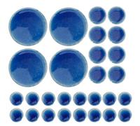 Healvian Piezas de Azulejos Cerámicos Irregulares para Manualidades DIY Fragmentos de Mosaico Azul Hielo Craquelado Tamaño 2-36 CM 100 G Materiales para Proyectos Artísticos y