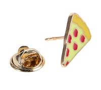 Healvian Pin de Ropa Pizza Diseño de Dibujos Animados Adorables, Aleación de Zinc Resistente al Desvanecimiento, Pequeño y Delicado para Uso Diario y Fiestas