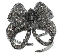 Healvian Pinza Pelo Gemas de Imitación para Mujer y Niña, Diseño Delicado, Metal y Strass, Cómoda y Duradera, Adecuado para Navidad y Maquillaje
