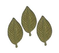 Healvian Pinzas Cabello de Mujer y Niña en Forma de Hoja Verde, 3 Piezas, Decoración de Peinados Aleación de Aluminio y Tela, Ideales para Lavar la Cara y Bañarse