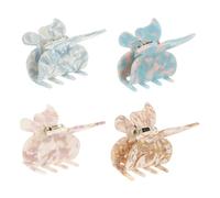 Healvian Pinzas Cabello Diseño de, Acetato Elegante y Delicado, Paquete de 4 Piezas, para Mujeres y Niñas, Sujetan Bien sin Caer