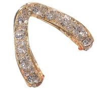 Healvian Pinzas Metálicas para Recoger el Cabello Alto Pinza de Garra con Gemas de Imitación para Mujeres Eventos Especiales