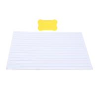 Healvian Pizarra Blanca Pequeña Líneas para Escribir Palabras Borrable y Portátil Adecuado para Aprendizaje Infantil y Uso Aulas U Oficinas