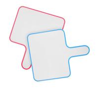 Healvian Pizarra Blanca Portátil Doble Cara Marco Azul y Rosa Pizarra de Escritura Borrable Pequeña para Jueces Marcador y Paletas de Subastas 2 Unidades para Reuniones y Enseñanza