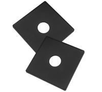 Healvian Placa de Brida Dividida Desmontable para Tuberías con Orificio de 22 Mm, Cubierta de Abs Negra para Embellecimiento y Protección de Enchufes, Accesorios de Grifo para Baño