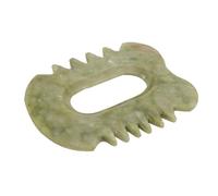 Healvian Placa de Masaje Facial de Jade Gua Sha Herramienta de Raspado Natural para Relajación y Rejuvenecimiento