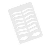 Healvian Plantilla para Cejas de Acrílico Multifuncional Molde de Práctica Duradero y Preciso para Dibujo y Maquillaje Herramienta Práctica para Principiantes y Artistas con Molde para