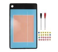 Healvian Portapapeles Magnético de Voleibol para Entrenadores con Tablero Táctico Borrable en Seco, Piezas de Ajedrez y Bolígrafo, Accesorio Portátil para Entrenamiento y Estrategia