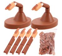 Healvian Práctica De Manicura Con Prótesis De Mano Kit De Práctica De Manicura Dedo Para Practicar Mano Realista Para Practicar Puntas De Uñas Para Soporte De Para Uñas Dedo Falso Para Entr