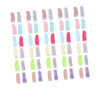 Healvian Protectores de Dedos de Algodón Transpirable para Trabajo Manual, Funda Protectora Absorbente de Sudor, Accesorio de Protección para Tallado y Bricolaje, 100 Estilo Aleatorio