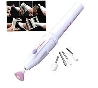 Healvian Pulidor Eléctrico Mini Para Uñas Kit De Manicura Portátil Para Uso Profesional y Casa Herramienta De Lijado y Pulido Para Uñas Naturales y Artificiales Sin Baterías Duradero y