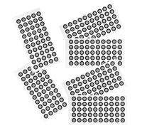 Healvian Puntos de Referencia Reflectantes para Escaneo 3D Película Reflectante Resistente al Desgaste Grosor 015 MM Tamaño Estándar Paquete de 5 Hojas 50 Puntos Marcadores Precisos