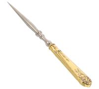 Healvian Punzón de Costura Retro Metálico Pequeño para Reparación de Cuero y Calzado Herramienta Portátil Ligera de Aleación Punzón de Coser Manual para Artesanía y Reparación de Zapatos