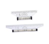 Healvian Regla de Paralela de Plástico Transparente 30Cm y 15Cm 2 Piezas para Dibujo Técnico Medición Precisa y Diseño Adecuado para Estudiantes E Ingenieros