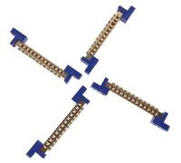 Healvian Regleta de Conexiones de Cobre 4 Piezas Barra Colectora de Tierra 12 Posiciones Terminales para Montaje en Cuadros Eléctricos Industriales