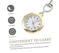Healvian Reloj de Bolsillo para Colgante Portátil con Gancho Diseño Sencillo y Esfera para Fácil Lectura Resistente y Práctico para Diario