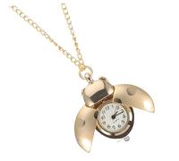 Healvian Reloj de Bolsillo Vintage con Diseño Creativo de Escarabajo Colgante Metálico de Aleación de Zinc Accesorio de Ropa para