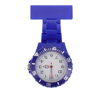 Healvian Reloj de Enfermera Clip Luminoso Reloj de Solapa Azul Pequeño Manecillas Nocturnas Práctico para Hospital y Trabajo Turnos Nocturnos