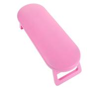 Healvian Reposabrazos Para Manicurista Plegable Rosa, Soporte Ergonómico Compacto Para Muñeca, Reposamanos Portátil Para Uñas, Uso Profesional En Salón De Manicura
