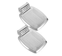 Healvian Reposapiés para Silla de Ruedas de Aleación de Aluminio Orificio de 19mm, Fácil Instalación y Mayor Seguridad, Accesorios para Scooters de Movilidad para Personas Mayores, Pack