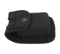 Healvian Riñonera de Nailon Negro para Cinturón Funda Doble para Guantes Presilla Bolsa Multiusos Compacta para Herramientas y Accesorios Adecuado para Senderismo y Uso Policial