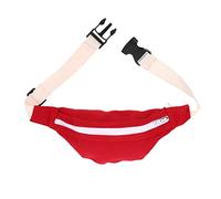 Healvian Riñonera Infantil Bolsa para Elegante Bolsa de Almacenamiento de niña pequeño Bolso de niña Bandolera Bolsa de cinturón Bolsa de Mensajero para Lienzo Rojo