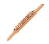 Healvian Rodillo de Masaje de Madera 43 Cm, Palo Manual para Relajación Muscular, Herramienta Terapéutica para Cuello y Espalda, Uso en Casa y Oficina, Bienestar y Alivio Corporal