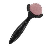 Healvian Rodillo Masajeador Manual para Cuello y Hombros Portátil Bolas de Masaje Rosa, Alivio Muscular Profundo, Herramienta de Masaje para Espalda y Relajación en Casa o Trabajo