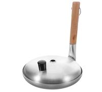 Healvian Sartén Japonesa para Omelette de 17 Cm con Mango Vertical Ergonómico y Tapa de Aluminio, Sartén Antiadherente para Cocinar Huevos Revueltos y Oyakodon, Utensilio Multifuncional