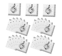 Healvian Servilletas De Papel Desechables Notas Musicales Vintage 40 Unidades Cuadradas Para Fiestas Temáticas Decoración y Eventos Musicales