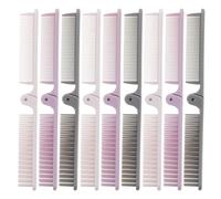 Healvian Set de 9 mini cepillos para el cabello: peine y cepillo plegable 2 en 1 - Peine de dientes anchos portátil, ideal para viajes, para hombres y mujeres - Herramienta de peinado de doble cara