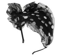 Healvian Sombrero Diadema De Malla Elegante Diadema Moño Estilo Accesorio Cabello Para Fiestas De Té y Bodas