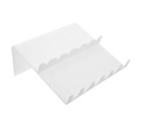 Healvian Soporte de Pipetas Mantenimiento para Laboratorio en Plástico Blanco Forma en Z, Estante de Almacenamiento Acceso Rápido y Fácil para Pipetas en Ambiente de Laboratorio