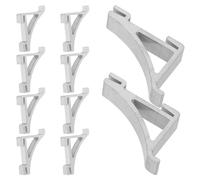 Healvian Soporte de refrigerador clips para estantes de congeladores comerciales de aluminio 10 piezas para refrigerador y congelador instalación fácil sin herramientas